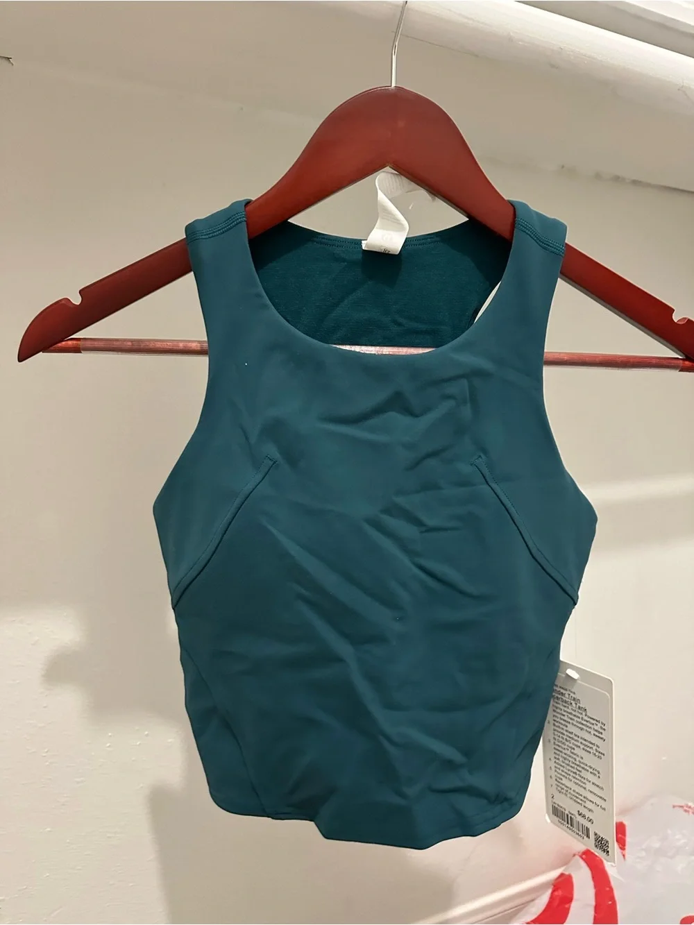 lululemon athletica Teal Crop Tank Top